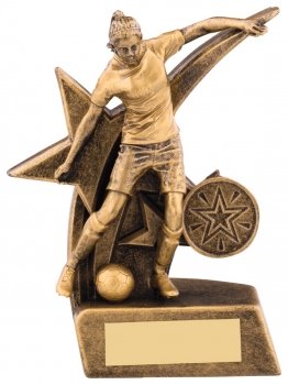 5.25Inch ZODIAC FEMALE FOOTBALL FIGURE AWARD