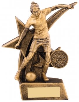 6Inch ZODIAC FEMALE FOOTBALL FIGURE AWARD