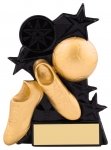 4.5" BLACK AND GOLD ASTRA FOOTBALL AWARD