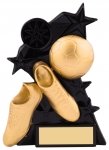 5.25" BLACK AND GOLD ASTRA FOOTBALL AWARD