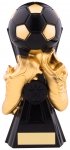 7.5" BLACK AND GOLD GRAVITY FOOTBALL TROPHY