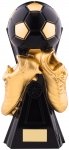 11.75" BLACK AND GOLD GRAVITY FOOTBALL TROPHY