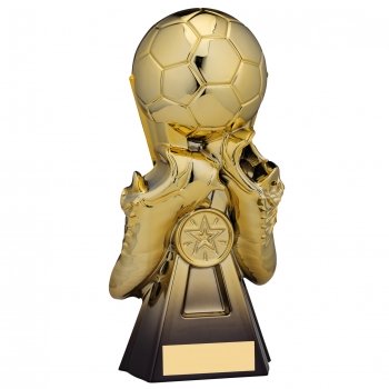 7.5Inch GRAVITY BOOT AND BALL FOOTBALL TROPHY