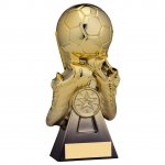 8.75" GRAVITY BOOT AND BALL FOOTBALL TROPHY