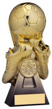 260MM GRAVITY FOOTBALL TROPHY T/6       CASE 12      S134C