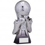 6.25" GRAVITY BOOT AND BALL FOOTBALL TROPHY