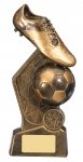 8.75" HEX FOOTBALL BOOT AND BALL TROPHY