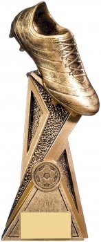 9.5inch STORM FOOTBALL BOOT TROPHY