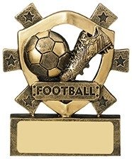 3 1/8Inch FOOTBALL MINI SHIELD TROPHY