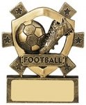 3 1/8" FOOTBALL MINI SHIELD TROPHY