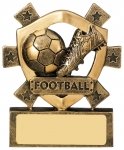 4" FOOTBALL MINI SHIELD AWARD