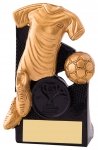 4" BLACK AND GOLD TOTAL II FOOTBALL AWARD