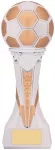 9.5" WHITE/GOLD COSMOS TROPHY S114 CASE 9