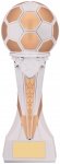 9.5" WHITE/GOLD COSMOS TROPHY S114 CASE 9