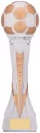 12.25" WHITE/GOLD COSMOS TROPH S114 CASE 6