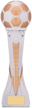 12.25Inch WHITE/GOLD COSMOS TROPH S114 CASE 6