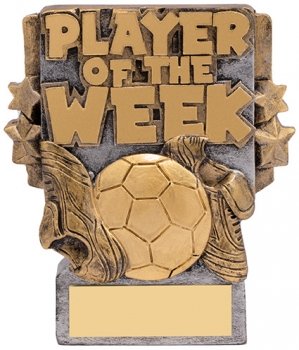 4.25inch FOOTBALL PLAYER OF THE WEEK AWARD
