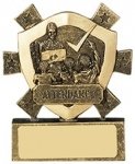 3 1/8"ATTENDANCE MINI SHIELD AWARD