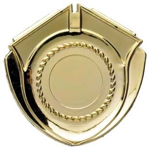 6 x 6cm GOLD SHIELD TRIM