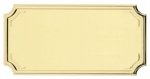 65 x 35mm GOLD ENGRAVING PLATE