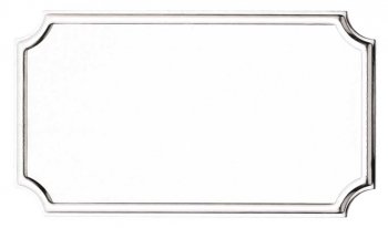 50 x 25mm SILVER ENGRAVING