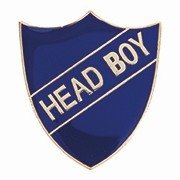 BLUE HEAD BOY ENAMEL SHIELD