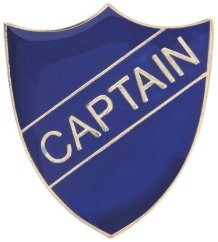 BLUE CAPTAIN ENAMEL SHIELD