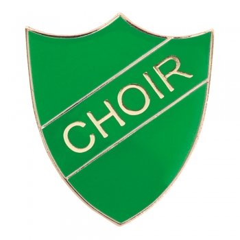 GREEN CHOIR ENAMEL SHIELD