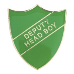 GREEN DEPUTY HEAD BOY ENAMEL