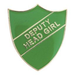 GREEN DEPUTY HEAD GIRL ENAMEL
