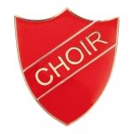 RED CHOIR ENAMEL SHIELD BADGE T/114