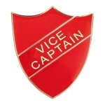 RED VICE CAPTAIN ENAMEL BADGE