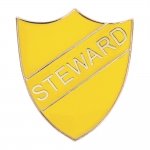 YELLOW STEWARD ENAMEL SHIELD