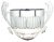 220mm SILVER METAL 3/4 BOWL