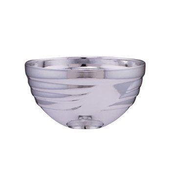 90mm SILVER METAL 1/2 BOWL C/