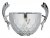 100mm SILVER METAL 3/4 BOWL