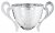 100mm SILVER METAL 3/4 BOWL