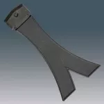 5.25" BLACK TWO PART STRUT
